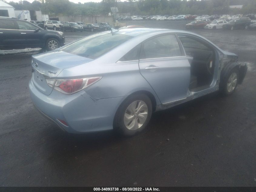 2013 HYUNDAI SONATA HYBRID KMHEC4A41DA078255