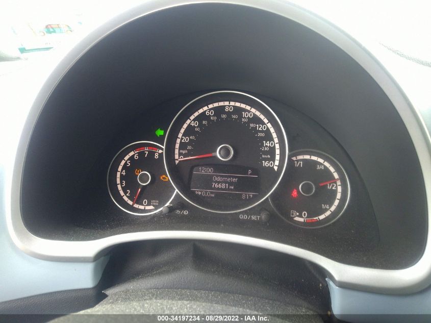 2014 VOLKSWAGEN BEETLE CONVERTIBLE 2.5L 3VW5P7ATXEM804231