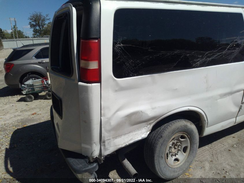 2013 CHEVROLET EXPRESS PASSENGER LT 1GAZG1FG0D1129006