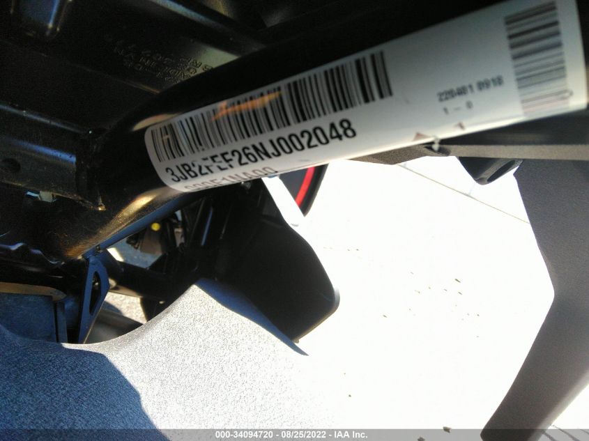 2022 CAN-AM RYKER 3JB2FEF26NJ002048