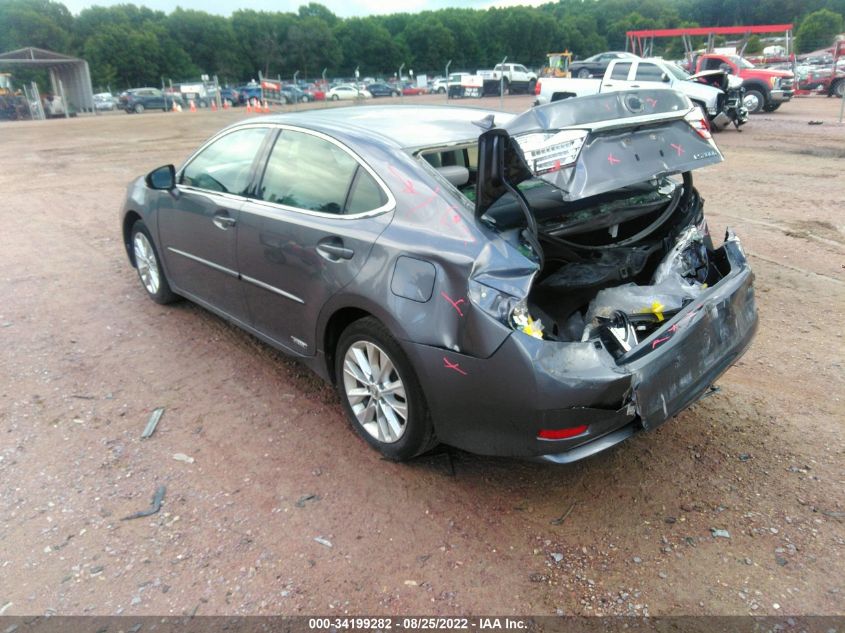 2013 LEXUS ES 300H HYBRID JTHBW1GG8D2014351