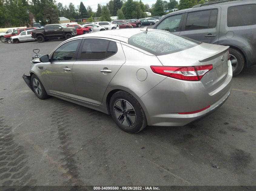 2013 KIA OPTIMA HYBRID LX KNAGM4AD5D5058672