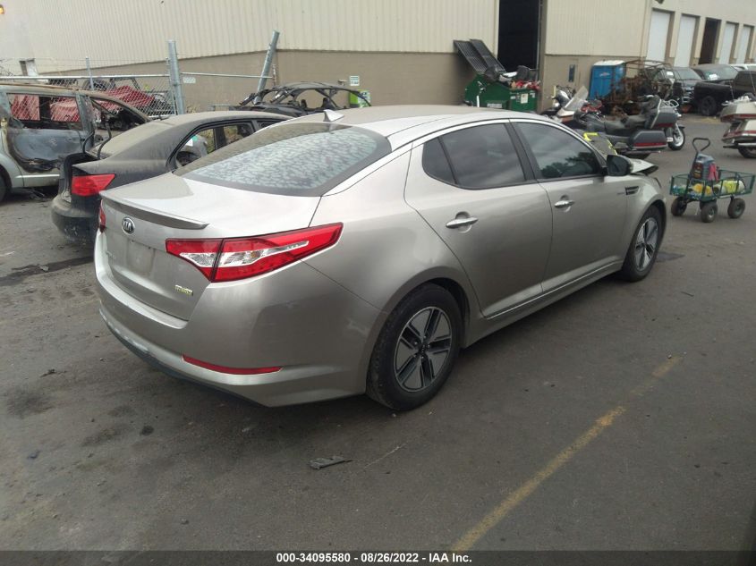 2013 KIA OPTIMA HYBRID LX KNAGM4AD5D5058672