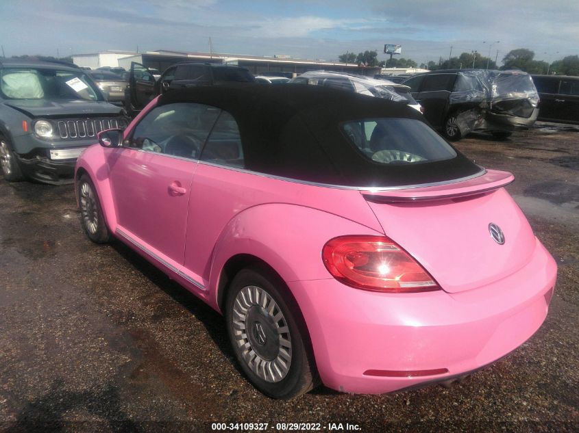 2013 VOLKSWAGEN BEETLE CONVERTIBLE 2.5L W/TECH 3VW5P7AT1DM813768