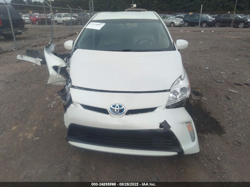 2015 TOYOTA PRIUS FOUR JTDKN3DU6F0396002
