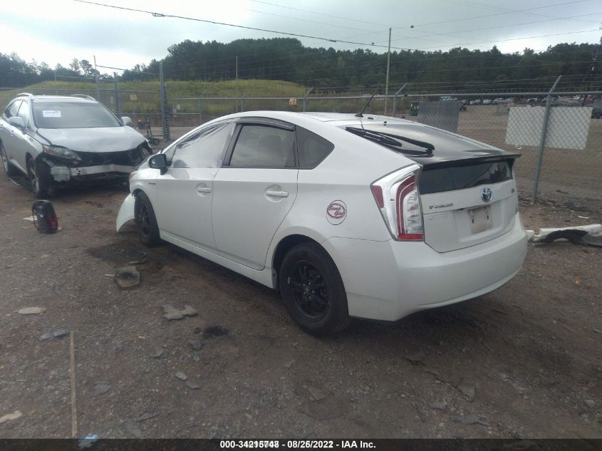 2015 TOYOTA PRIUS FOUR JTDKN3DU6F0396002