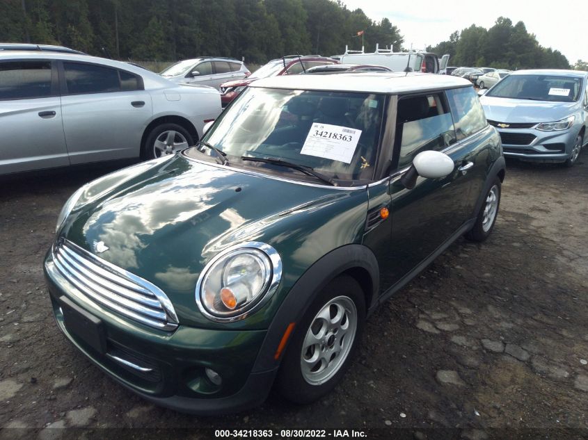 2013 MINI COOPER HARDTOP WMWSU3C52DT549772