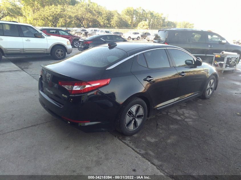 2013 KIA OPTIMA HYBRID LX KNAGM4AD9D5043205