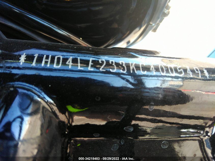 2019 HARLEY-DAVIDSON XL883 N 1HD4LE233KC400549