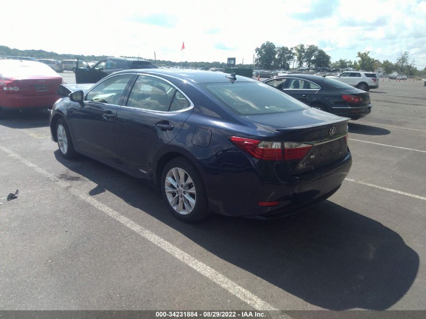 2013 LEXUS ES 300H HYBRID JTHBW1GG7D2034199