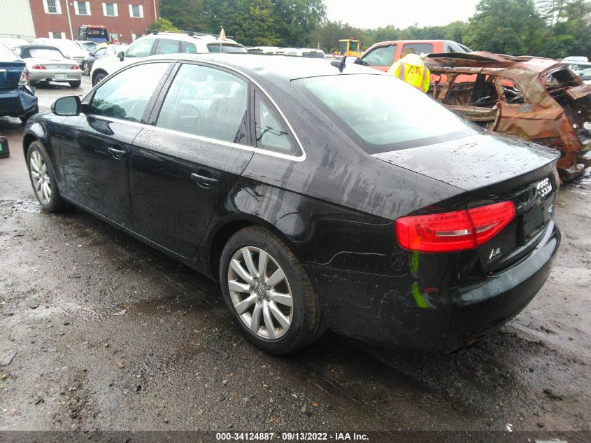 2013 AUDI A4 PREMIUM WAUDFAFL9DN041689
