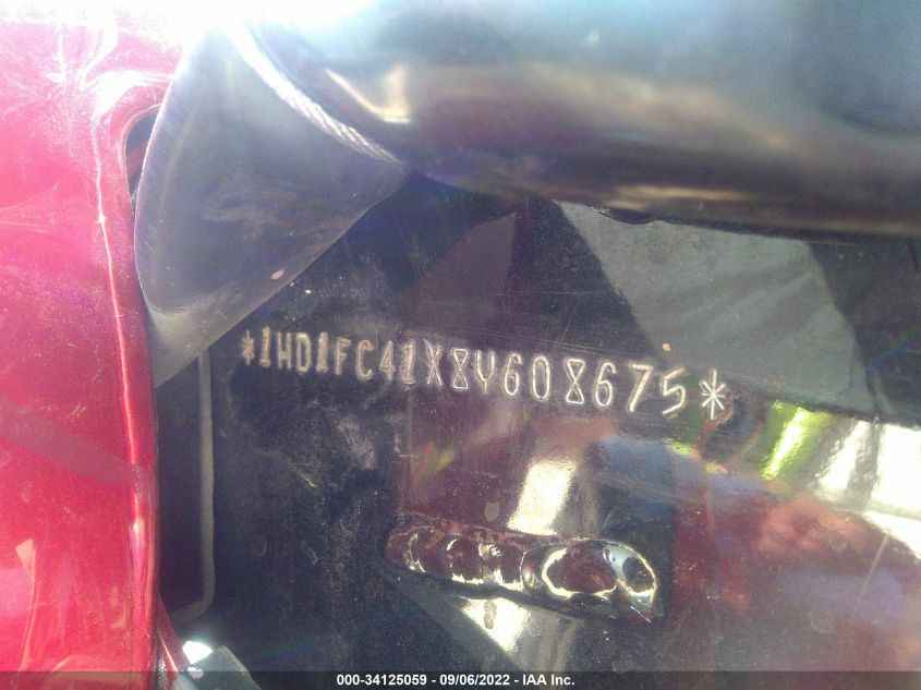 2008 HARLEY-DAVIDSON FLHTCUI 1HD1FC41X8Y608675