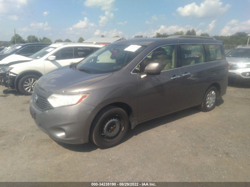 2014 NISSAN QUEST S JN8AE2KP3E9107000