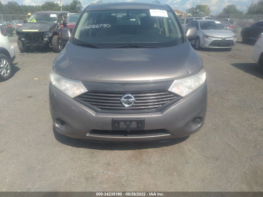 2014 NISSAN QUEST S JN8AE2KP3E9107000