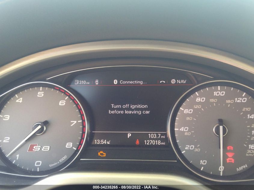2014 AUDI S8 WAUD2AFD5EN005066