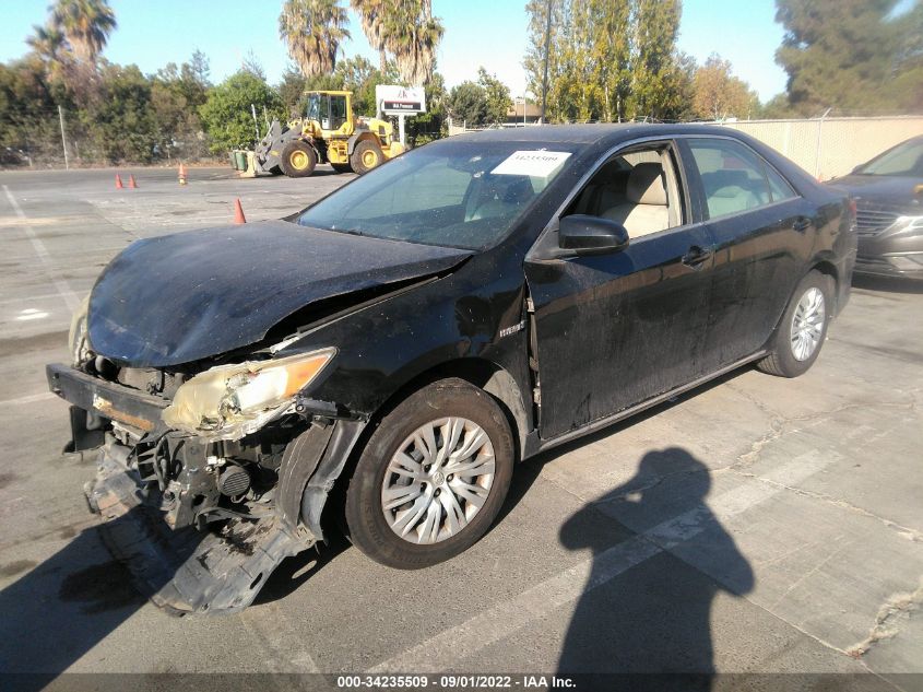 2013 TOYOTA CAMRY HYBRID LE/XLE 4T1BD1FK2DU081525