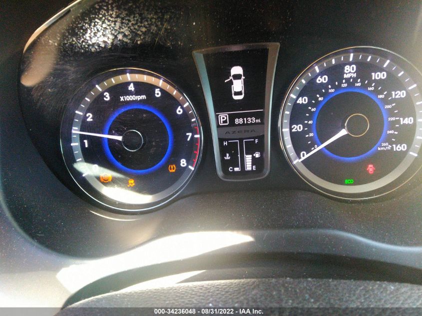 2013 HYUNDAI AZERA KMHFG4JG1DA240310