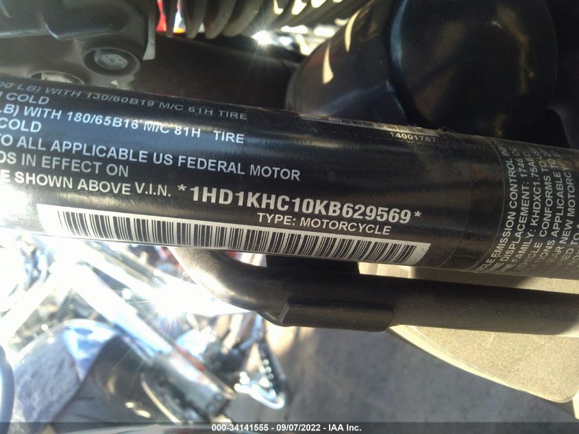 2019 HARLEY-DAVIDSON FLTRX 1HD1KHC10KB629569