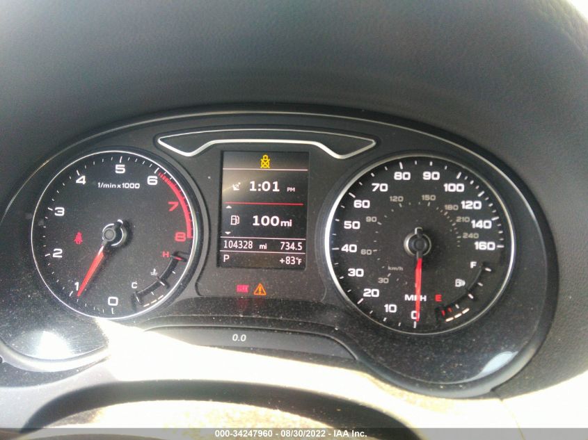 2015 AUDI S3/A3 2.0T PREMIUM WAUBFGFF2F1004241