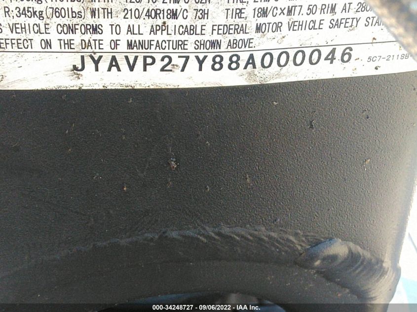 2008 YAMAHA XV1900 CU JYAVP27Y88A000046