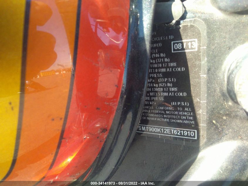 2014 TRIUMPH MOTORCYCLE BONNEVILLE - SMT900K12ET621910