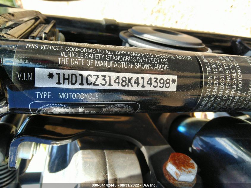 2008 HARLEY-DAVIDSON XL1200 N 1HD1CZ3148K414398