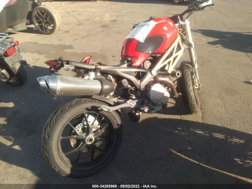 2013 DUCATI MONSTER 796 ZDM1RANN4DB066327