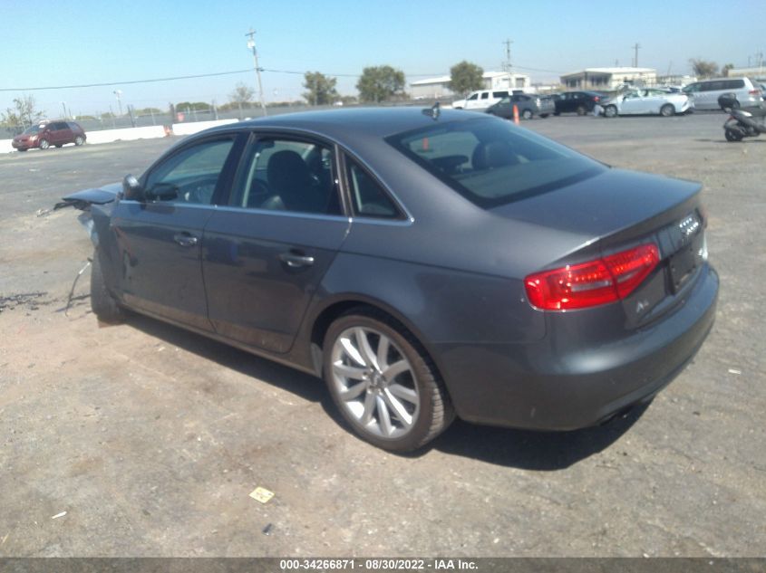 2013 AUDI A4 PREMIUM PLUS WAUFFAFL4DA123958