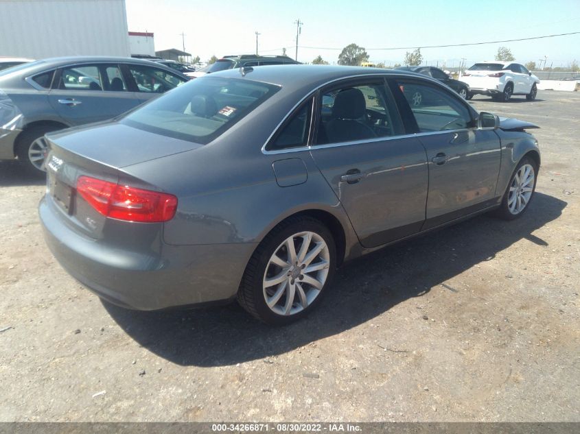 2013 AUDI A4 PREMIUM PLUS WAUFFAFL4DA123958