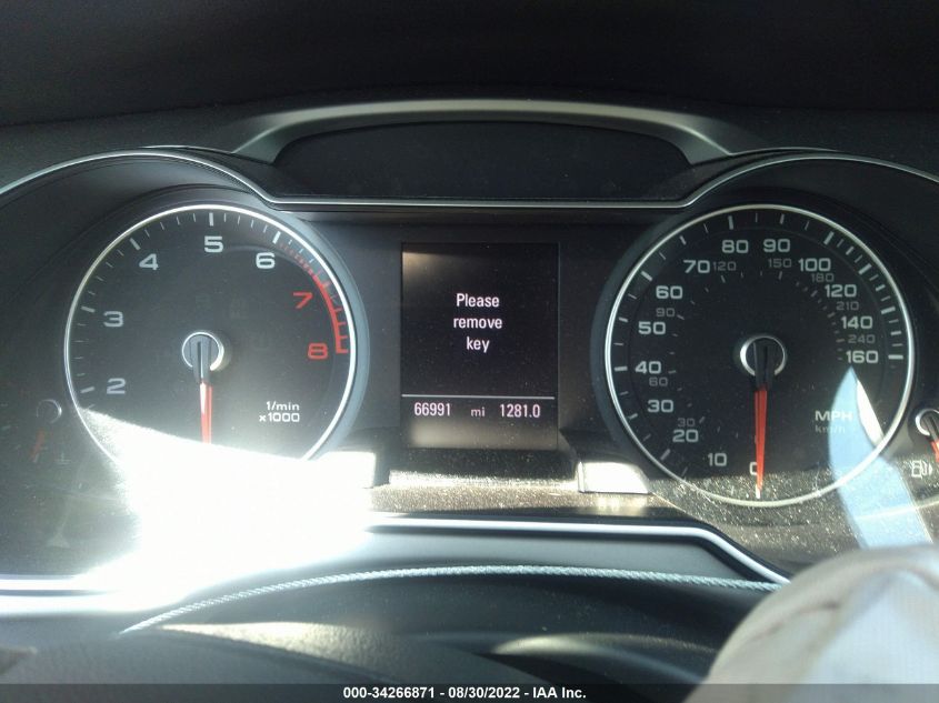 2013 AUDI A4 PREMIUM PLUS WAUFFAFL4DA123958