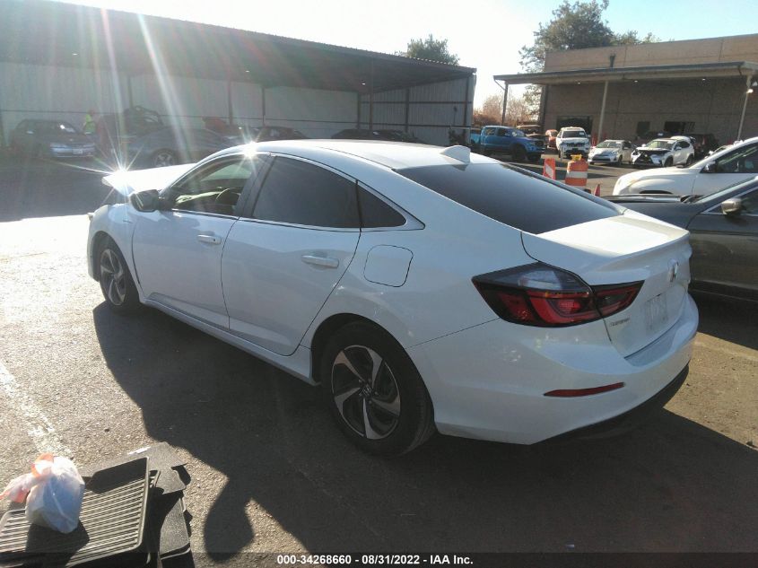 2022 HONDA INSIGHT EX 19XZE4F5XNE003778