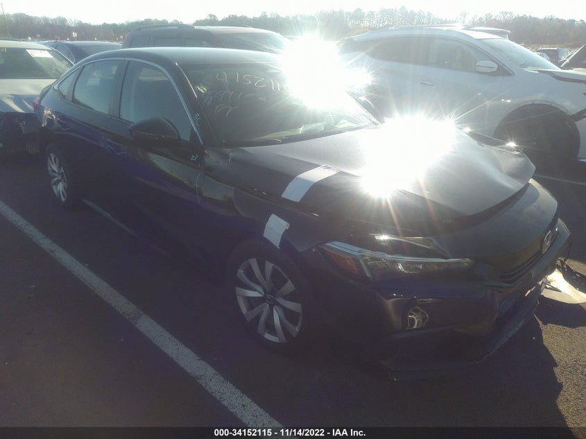 VIN 2HGFE2F21NH517926 2022 HONDA CIVIC SEDAN LX
