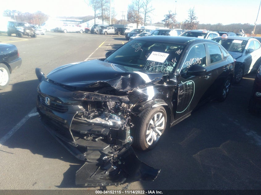 VIN 2HGFE2F21NH517926 2022 HONDA CIVIC SEDAN LX