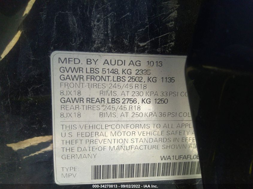 2014 AUDI ALLROAD PREMIUM PLUS WA1UFAFL0EA057057
