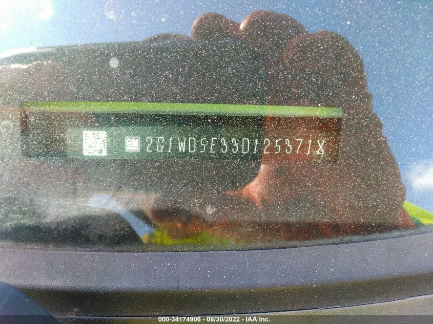 2013 CHEVROLET IMPALA POLICE 2G1WD5E33D1253718