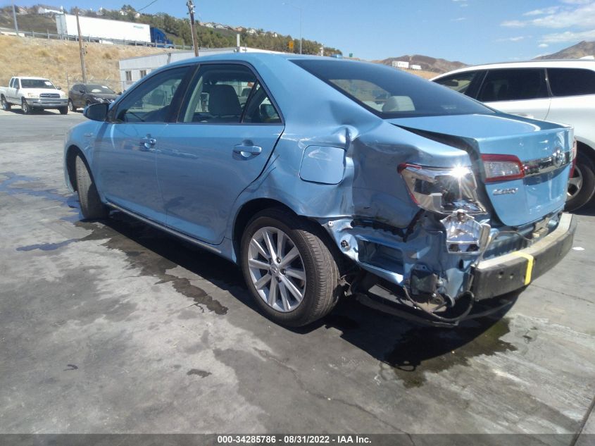2013 TOYOTA CAMRY HYBRID LE 4T1BD1FK8DU095185