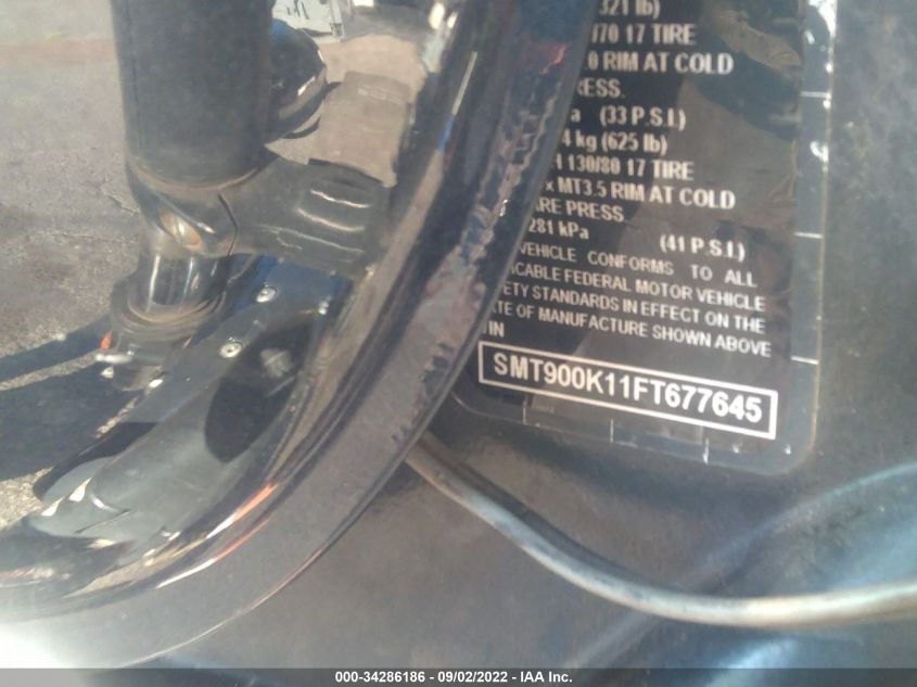 2015 TRIUMPH MOTORCYCLE BONNEVILLE - SMT900K11FT677645