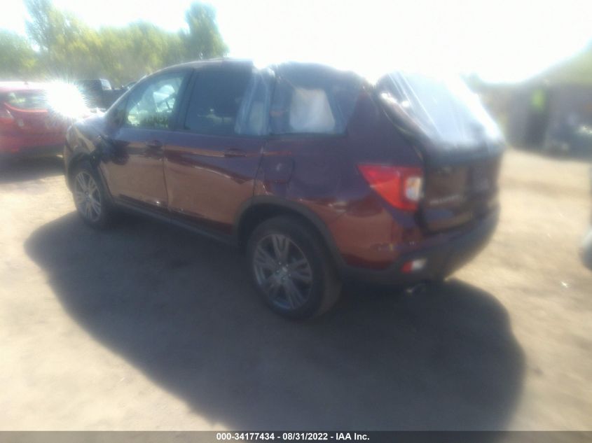 2021 HONDA PASSPORT EX-L 5FNYF8H54MB025698