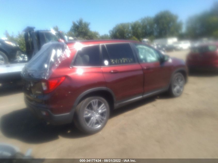 2021 HONDA PASSPORT EX-L 5FNYF8H54MB025698