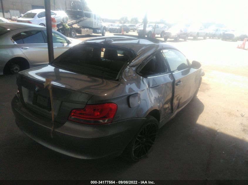 2013 BMW 1 SERIES 128I WBAUP9C5XDVS94649