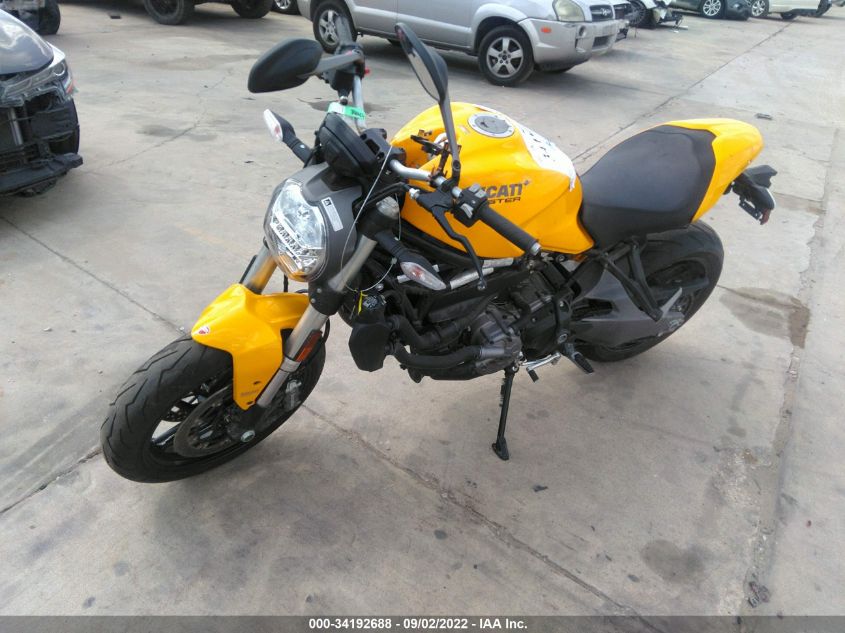 2018 DUCATI MONSTER 821 ZDMMACLS7JB002979