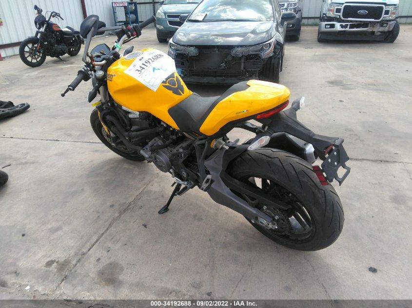 2018 DUCATI MONSTER 821 ZDMMACLS7JB002979