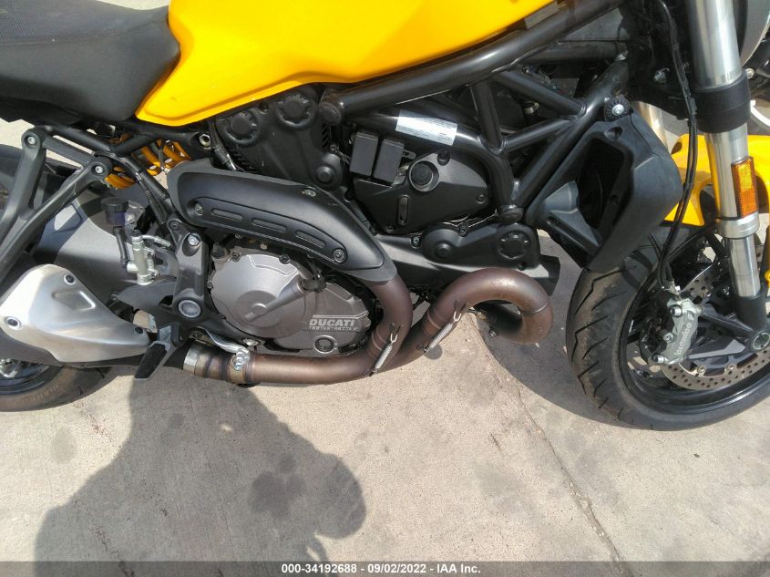 2018 DUCATI MONSTER 821 ZDMMACLS7JB002979