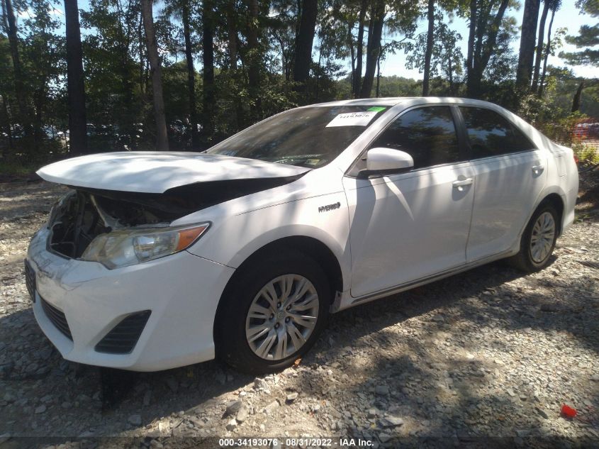2013 TOYOTA CAMRY HYBRID LE 4T1BD1FK1DU081130