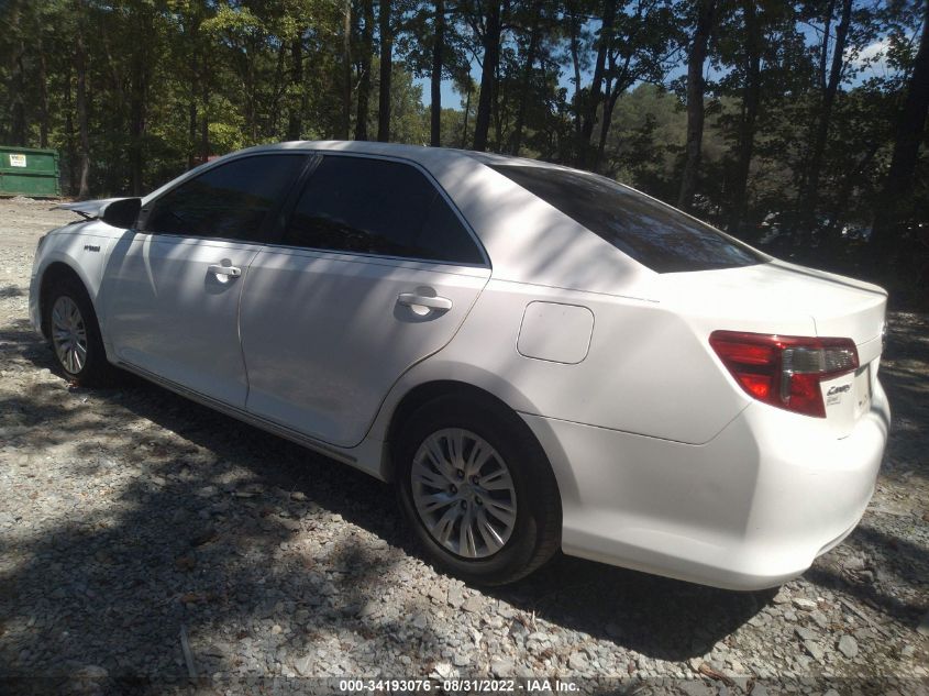 2013 TOYOTA CAMRY HYBRID LE 4T1BD1FK1DU081130