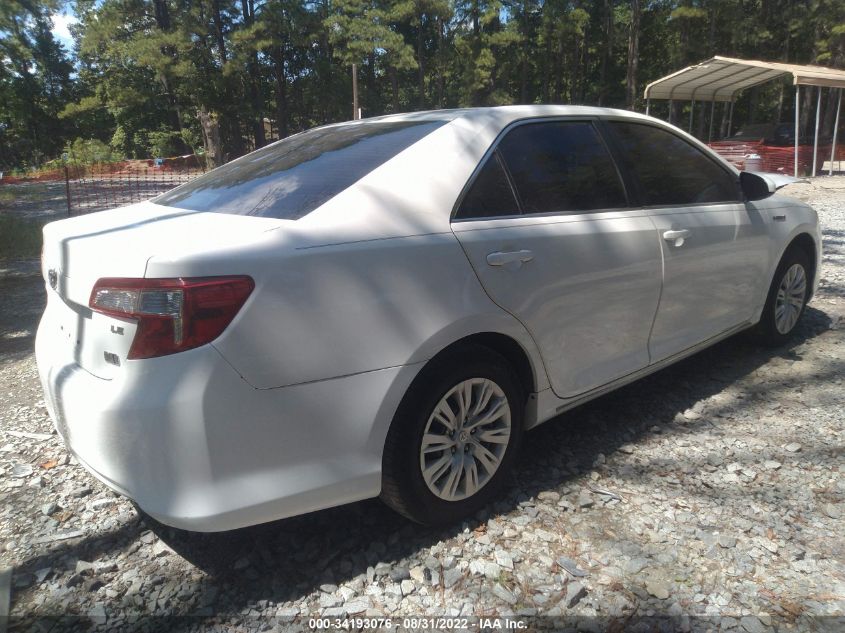 2013 TOYOTA CAMRY HYBRID LE 4T1BD1FK1DU081130