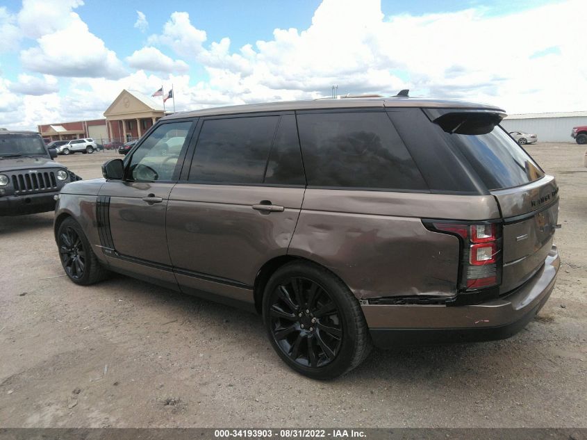 2016 LAND ROVER RANGE ROVER SUPERCHARGED SALGS3EF9GA257467