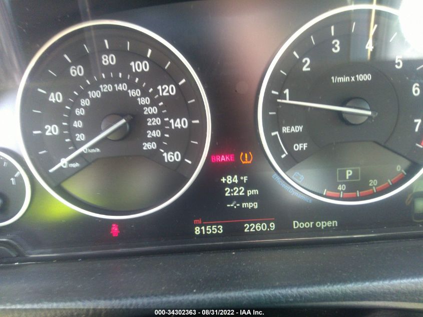 2014 BMW 3 SERIES GRAN TURISMO 328I XDRIVE WBA3X5C58ED557409