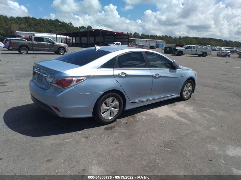 2013 HYUNDAI SONATA HYBRID KMHEC4A47DA051304