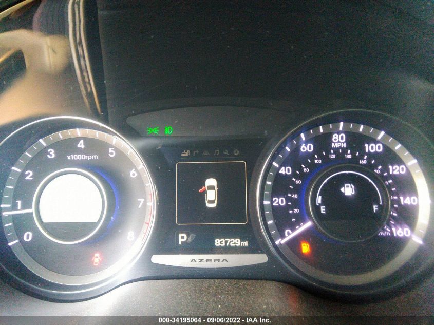 2015 HYUNDAI AZERA LIMITED KMHFH4JG9FA475361